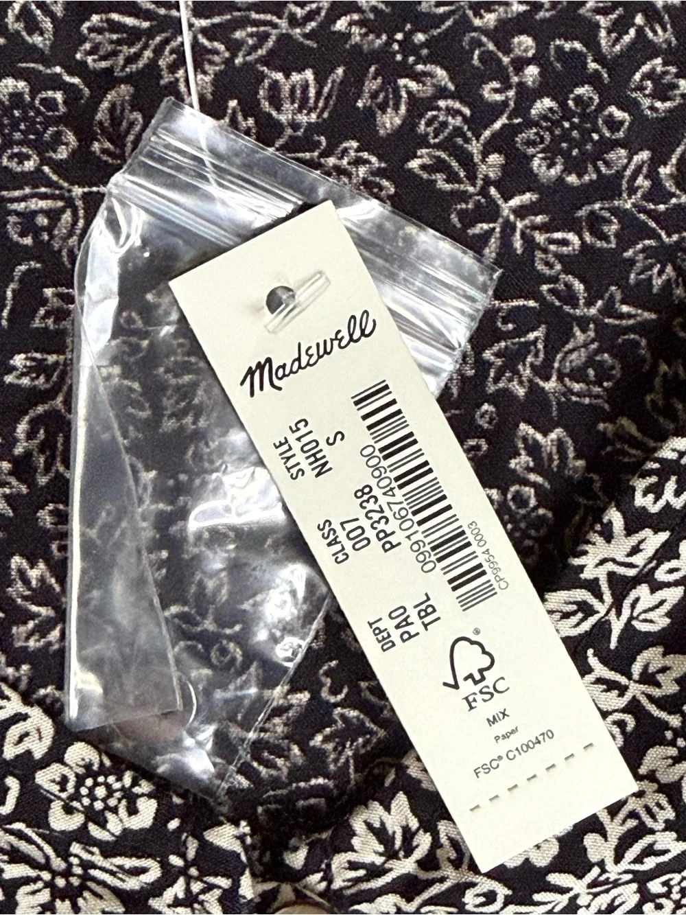 Madewell black blouse